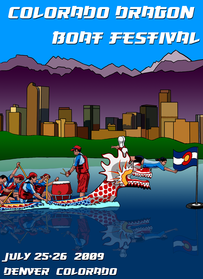 Colorado Dragon Boat Festival poster concept